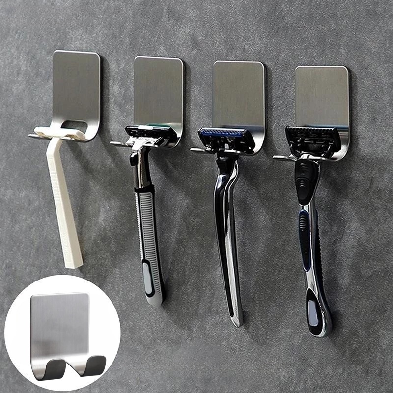 Men'S Grooming Razor - Punch-free Razor Holder Stainless Steel Storage
