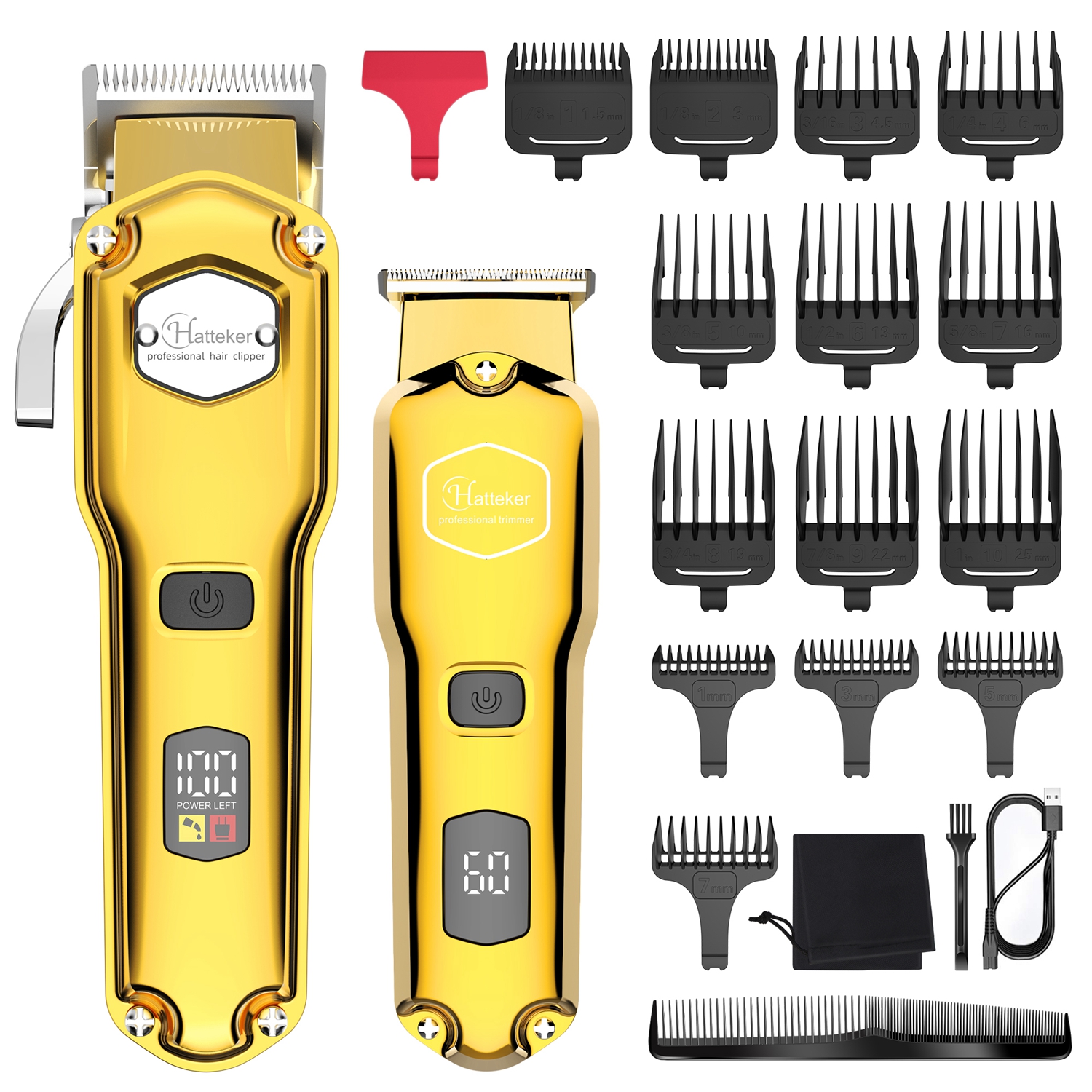 Men'S Grooming Clippers - HATTEKER Professional Cordless Hair Clipper for