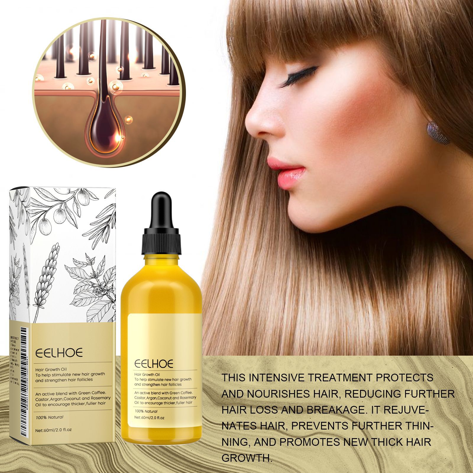 EELHOE Rosemary Oil Grows Hair - Ingrown Hair Serum review and price
