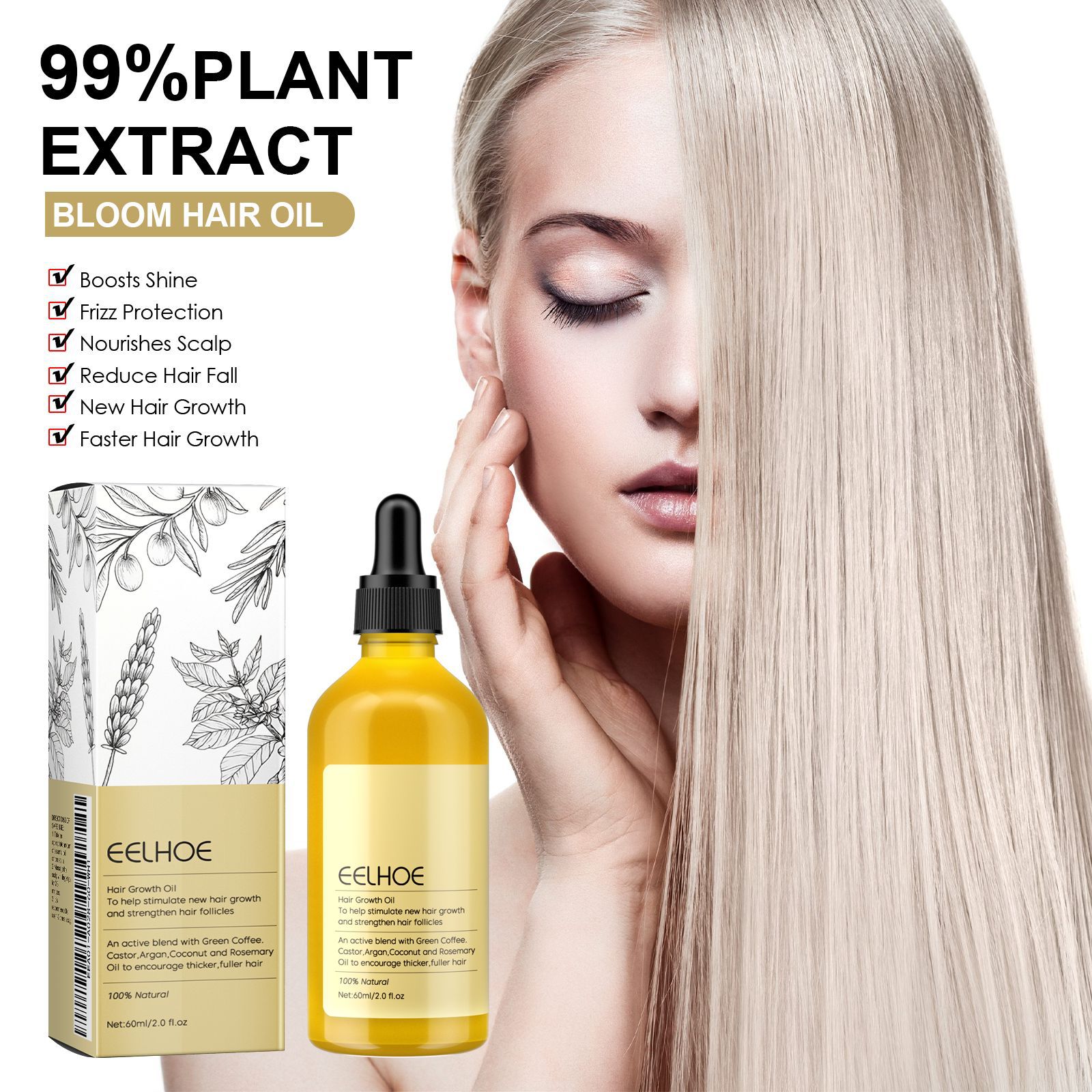 EELHOE Rosemary Oil Grows Hair - Ingrown Hair Serum review and price