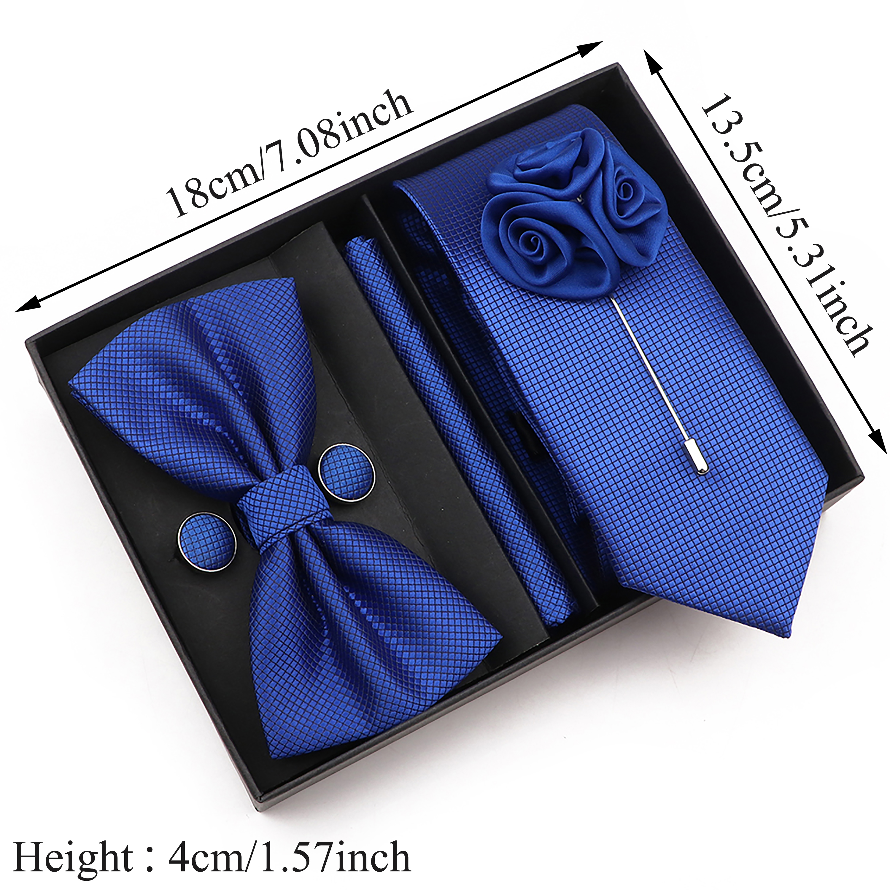 New Style Tie Set Solid Color  - Mens Grooming Box review and price