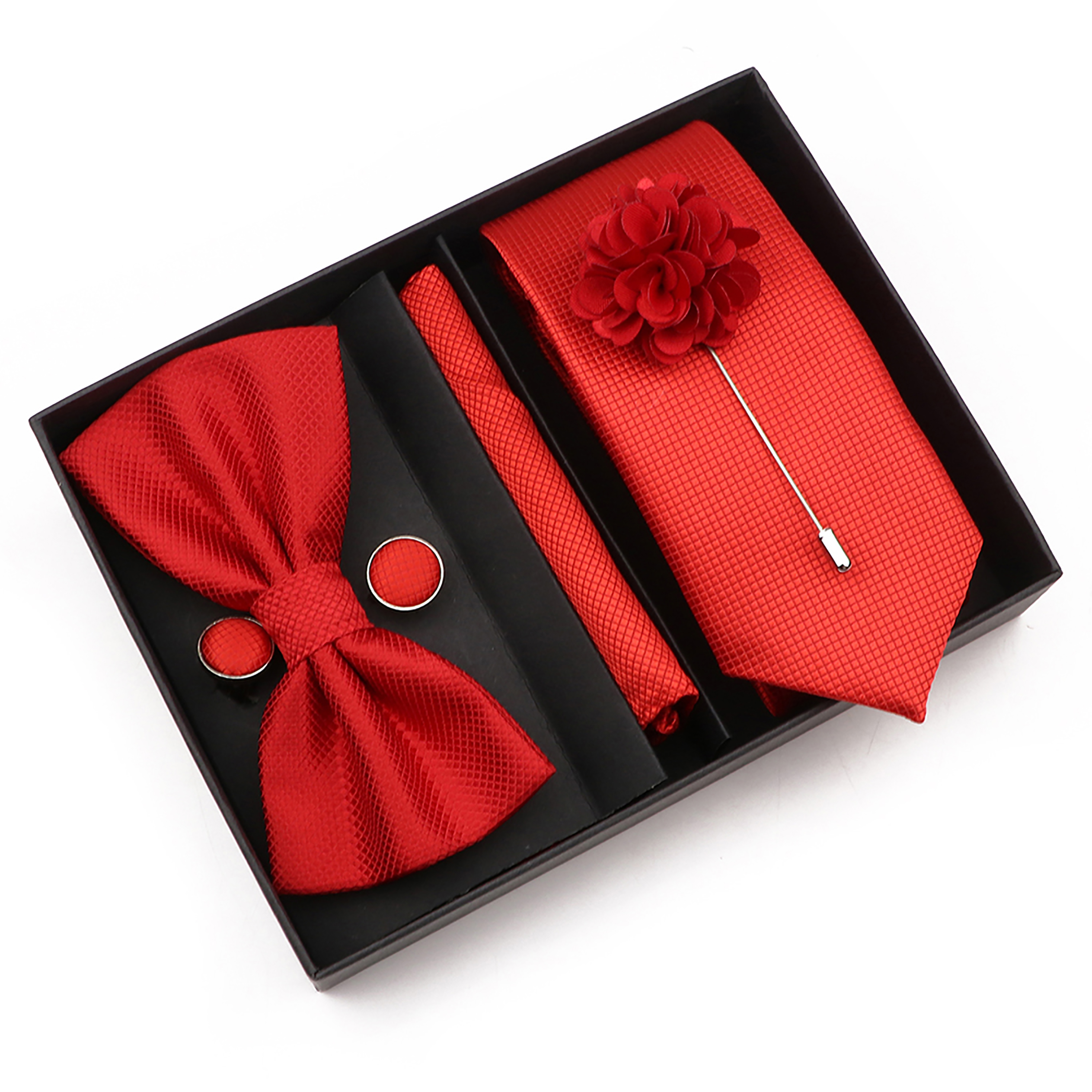 New Style Tie Set Solid Color  - Mens Grooming Box review and price