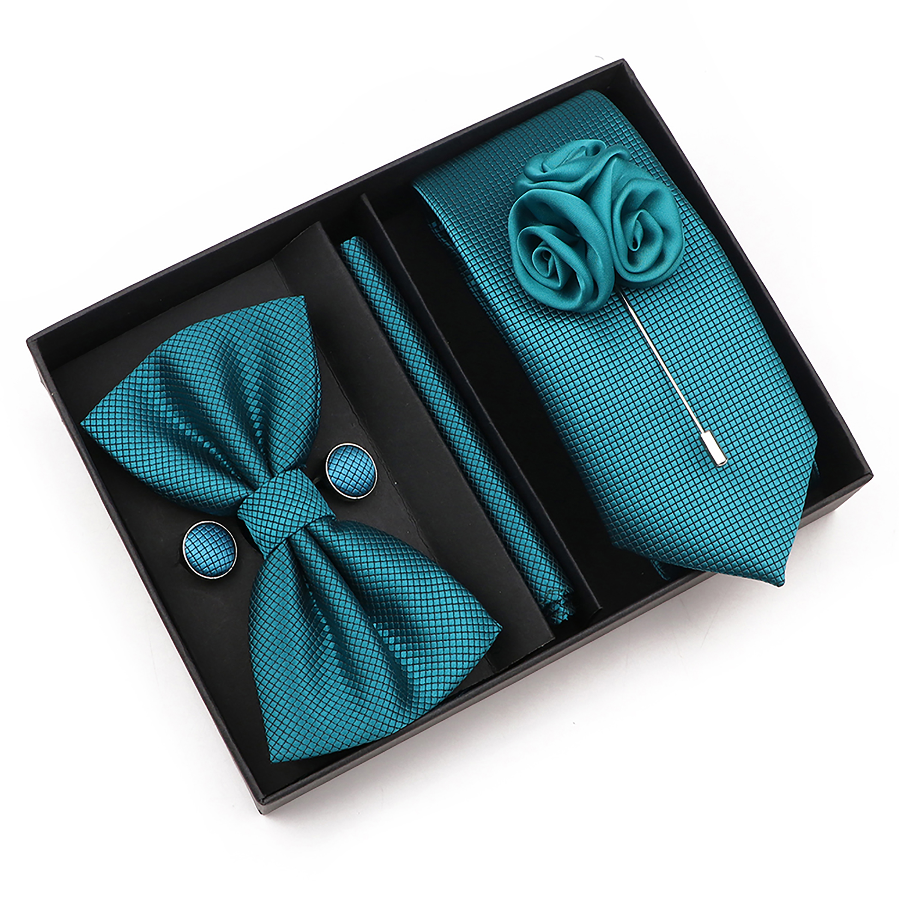 New Style Tie Set Solid Color  - Mens Grooming Box review and price