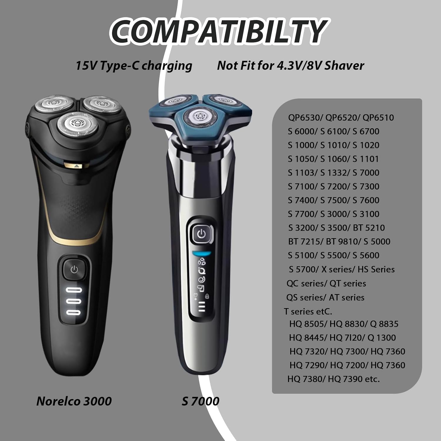 Brangdy 15V HQ8505 Type-C Shav - Electric Shaver Rotary review and price