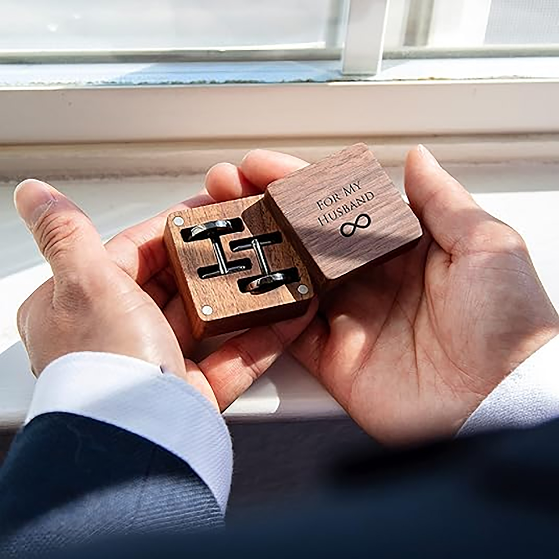 Custom Personalized Cufflinks  - Mens Grooming Box review and price
