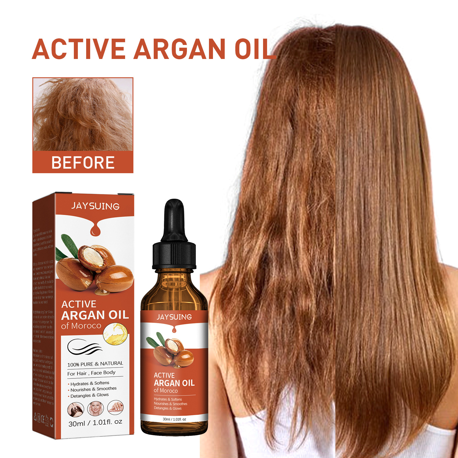 Argan Oil for Hair Treatment S - Ingrown Hair Serum review and price