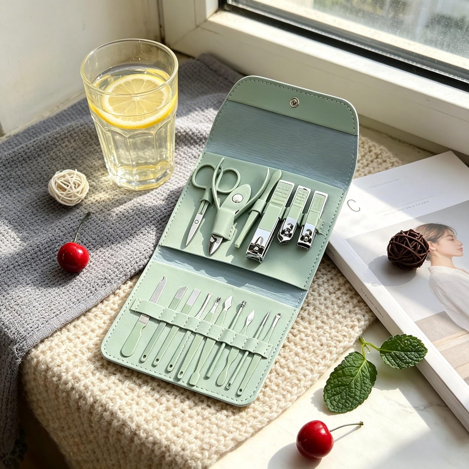 Manicure Set 16 in 1 Stainless - Mens Grooming Box review and price